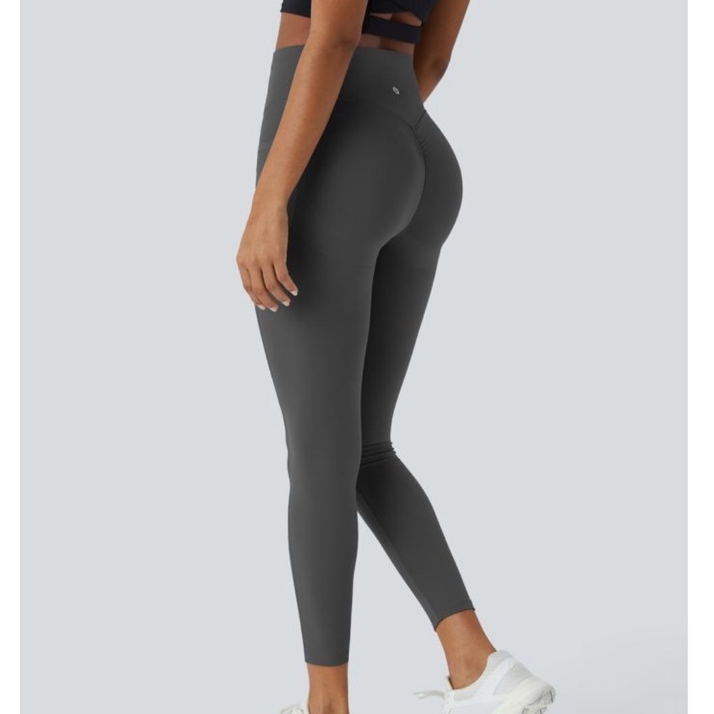 HALARA High-Waist scrunch booty UltraSculpt Performance Leggings Charcoal Gray L - Picture 2 of 6